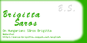brigitta saros business card